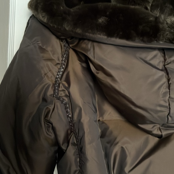 ZARA JACKET DOWN with faux fur collar and hood - Picture 8 of 13